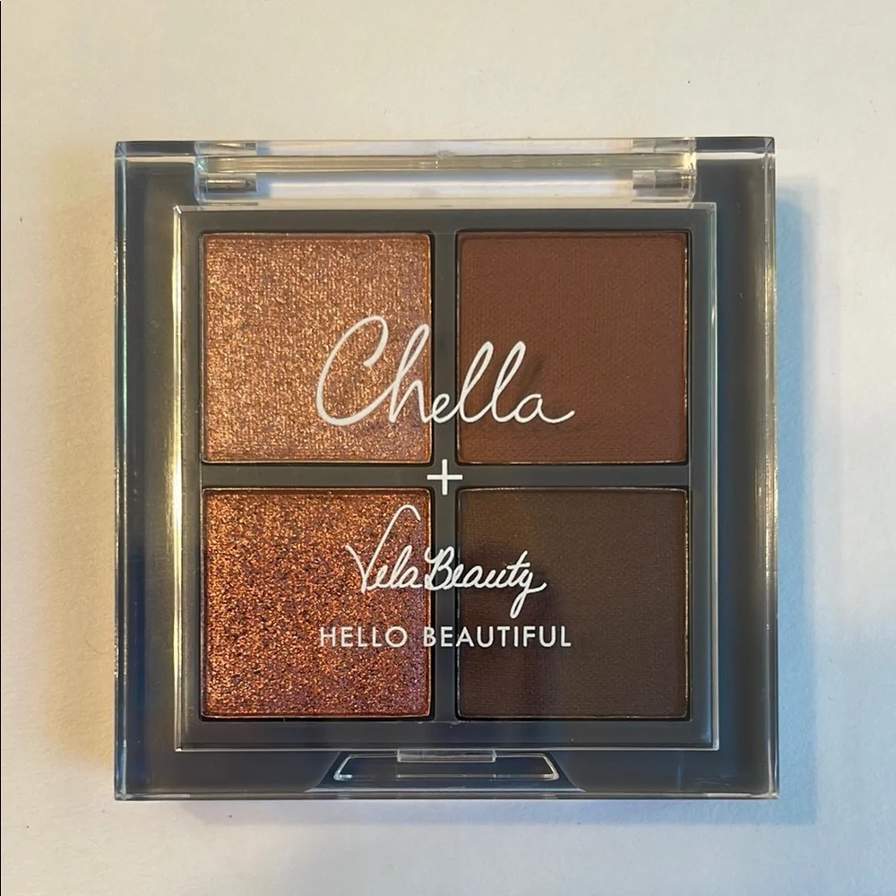 mini chella + velabeauty blushing rose eyeshadow palette